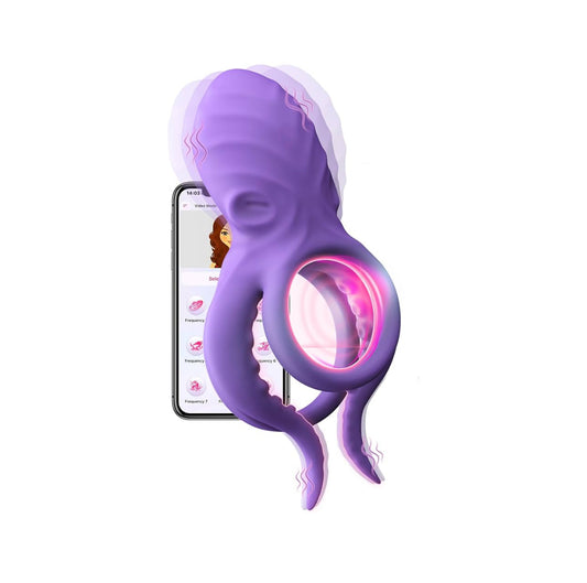 Octopus – Triple Anillo con Vibración y Estimulación 360°
