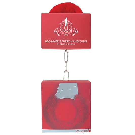 Beginner's Furry Handcuffs Red
