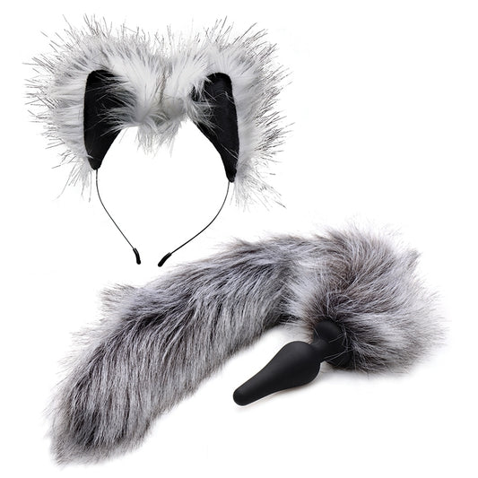 Tailz Wolf Tail And Ears Set